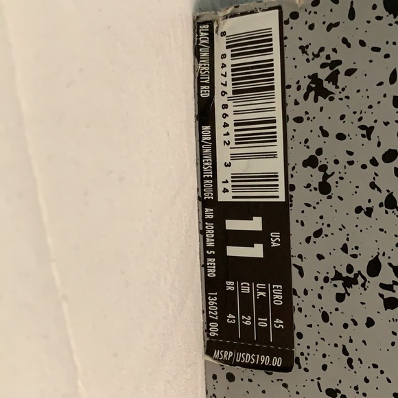 Authentic! Jordan 5 Retro Satin Bred-Mens Size 11 - Picture 4 of 9